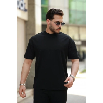 Biçomi Erkek Kısa Kollu Basic Oversize Tshirt