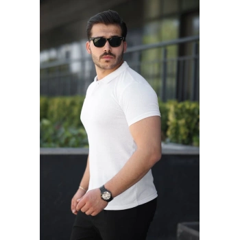 Biçomi Erkek Kısa Kollu Yakalı Tişört