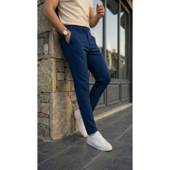 Biçomi Erkek Slim Fit Dilli Kumaş Pantolon