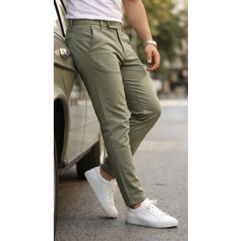 Biçomi Erkek Slim Fit Dilli Kumaş Pantolon