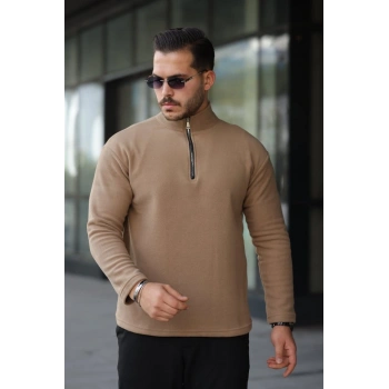 Biçomi Erkek Zip Yaka Polar Sweat