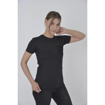 Biçomi File Cepli Slim Fit T-shirt - Siyah