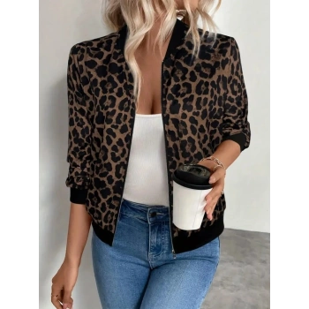 Biçomi Kadın Uzun Kollu önden Fermuarlı Modal Ceket