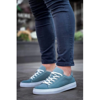 BİÇOMİ KB-122  Kuback  Bebe Mavi Süet Yüksek Taban Bağcıklı Günlük Erkek Ayakkabı