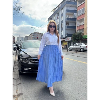 BİÇOMİ Kraş etek bebemavi