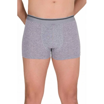 biçomi Likralı Erkek Boxer Şort Gri 1097B