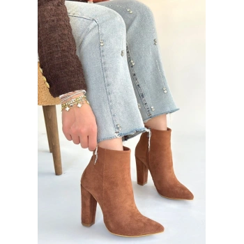 BİÇOMİ Loora Vizon Süet Topuklu Bot