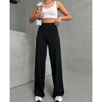 BİÇOMİ önü çımalı pantolon siyah