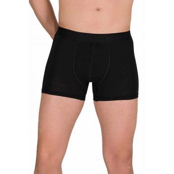 biçomi Pamuk Modal Likralı Esnek Erkek Boxer Siyah 4476B