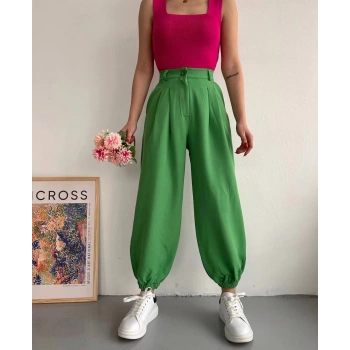BİÇOMİ Şalvar pantolon yeşil s23202