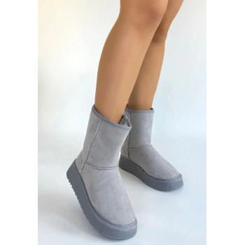 BİÇOMİ Sophia Gri Süet Bot