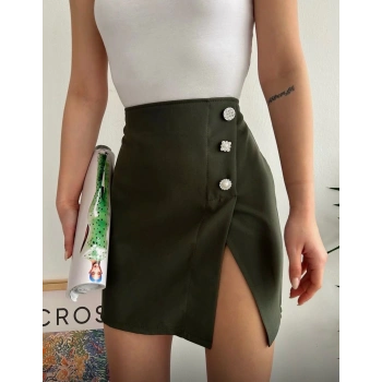 BİÇOMİ Üç taşlı mini etek