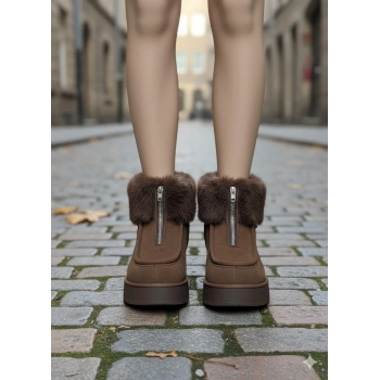 BİÇOMİ Zinya Kahverengi Süet Bot