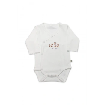 Curly Lamb Uzun Kol Kravuze Body 17111 Bej Mavi Ekru