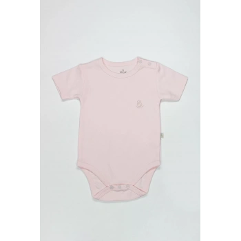 Organik Natural Basic Style Yarım Kol Body Bs17103 Pembe