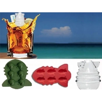 Bomba Şeklinde Silikon Buzluk