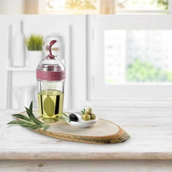 Cam Yağdanlık Fresh Ölçülü Yağ Şişesi Yağdanlık