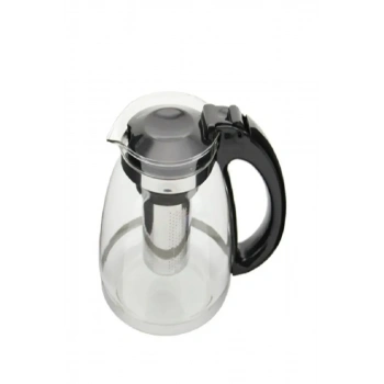 Çelik Süzgeçli Cam Çaycı Servis Demlik 1500 Ml. Biçomi-7488