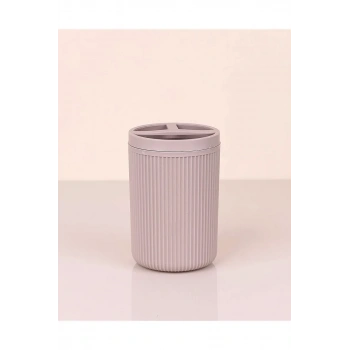 Çizgili Yuvarlak Diş Fırçalık