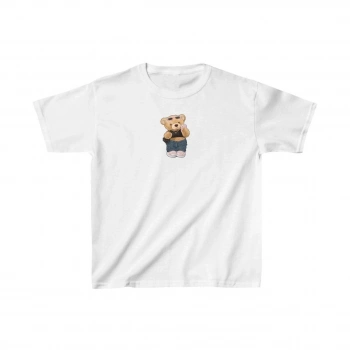 Çocuk Baskılı T-Shirt - Beyaz