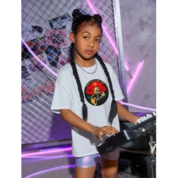 Çocuk   Baskılı T-Shirt - Beyaz