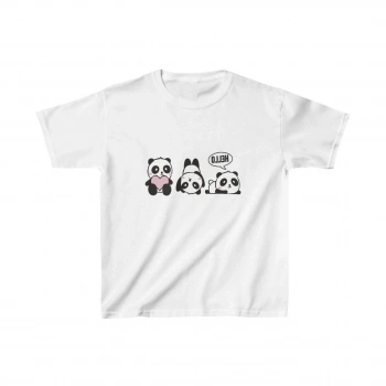 Çocuk Baskılı T-Shirt - Beyaz