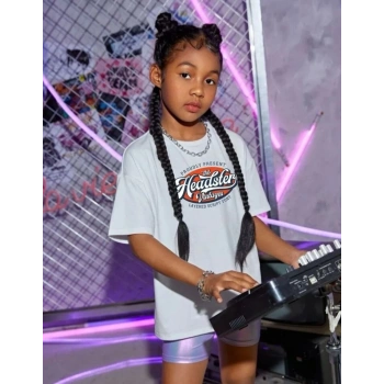 Çocuk   Baskılı T-Shirt - Beyaz