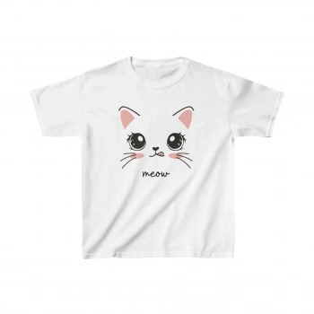 Çocuk Baskılı T-Shirt - Beyaz