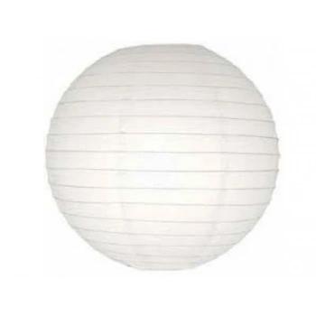 Dekoratif Çin Feneri – Kağıt Lamba - Beyaz - Dev Boy