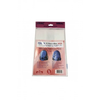 Elektrik Süpürgesi Toz Torbası 3 Lü Philips Sydney Electrolux Aeg Biçomi-68788