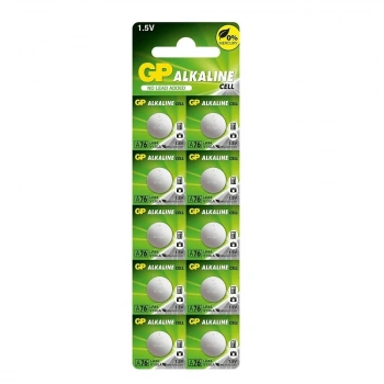Gp Lr44 A76 1.5v Alkalin Pil 10lu Paket