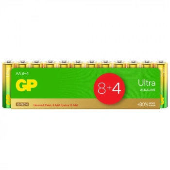 Gp Ultra Alkalin Aa Kalem Pil 12li Paket