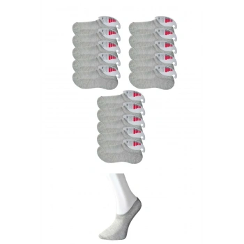 Gri Kadın Görünmez Çorap 15 çift