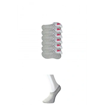 Gri Kadın Görünmez Çorap 6 çift
