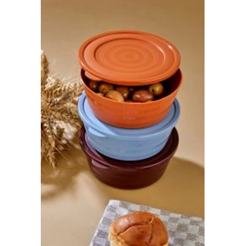 Harmony Kapaklı Yonca Kase 3lü Biçomi-HT-002