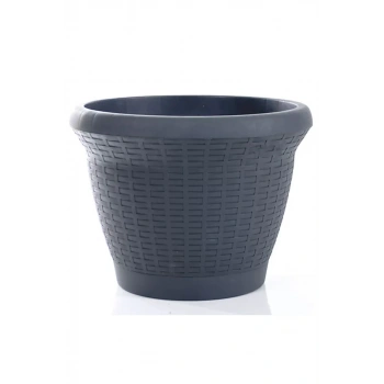 Hasır Sepet Saksı 1 No Biçomi-HSS1