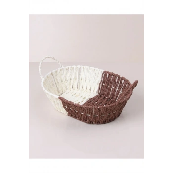 Hasırlı Ekmek Sepeti Oval Biçomi-8803