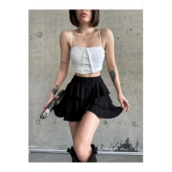 Kadın Mykonos Basic Etek - Siyah