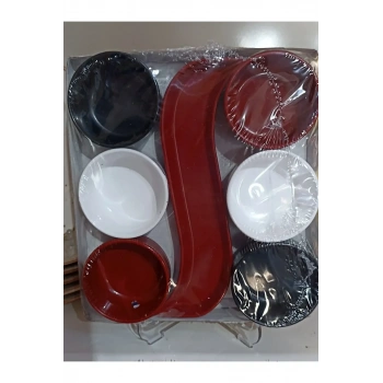 Kahvaltı Çerez Seti 7 Parça Akrilik Biçomi-M11325