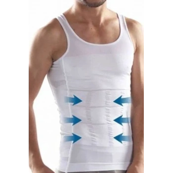 Korseli Erkek Atlet - 500 Beyaz