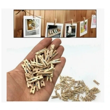 Mandal Mini Ahşap Mandal (10 Adet)