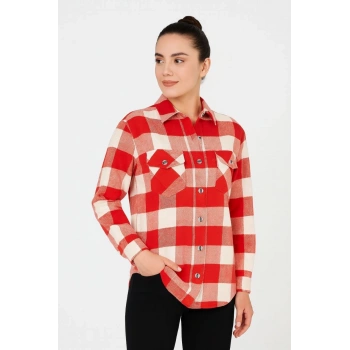 Oduncu Gömlek- Bordo -