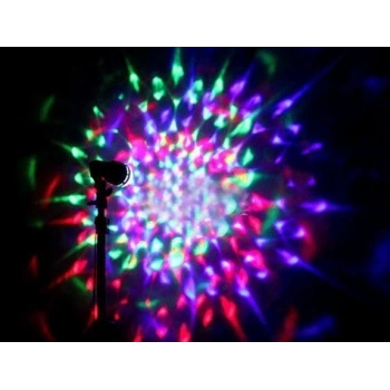 Renkli Led Döner Başlıklı Disko Ampulü