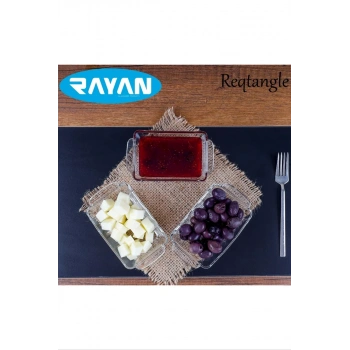 Reqtangle Tekli Dikdörtgen Cam Kahvaltılık Biçomi-81484