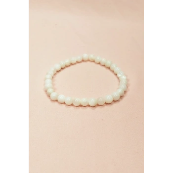 Sedef Doğal Taş Bileklik Kutulu