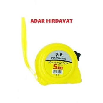 Şerit Metre Sarı Siyah Profesyonel 3x19Mm Biçomi-ÖZŞ-8879