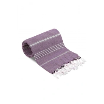 Summer Wind Soft %100 Pamuk Peştemal 100x180 cm Mor