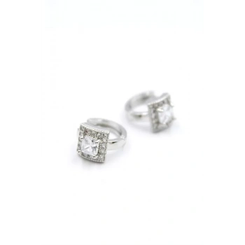 Taşlı Küpe - Gümüş