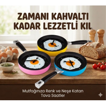 Tava Konseptli Duvar Saati