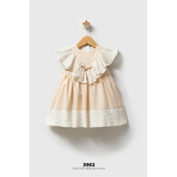 Tongs Baby Bebek Elbise 3952 Bej